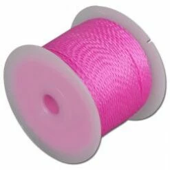 Restposten - Maurerschnur - Universal "N 85 Fluo" - Polypropylen - DIN 83307 Form E - Fluoreszierend - Schnur-Ø 3 Mm - Schnurlänge 100 M - Pink - VE 1 Stk