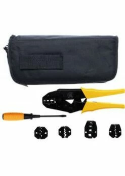 Crimpzangen-Satz - Mit 5 Pressbackenpaaren - 7-tlg.