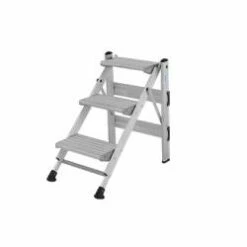 Stabilo Klapptreppe Ohne Haltbügel - Profilierte 230x370 Stufen - Rutschhemmende Fußstopfen - 2 Oder 3 Stufen