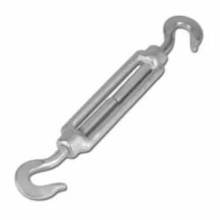 Spannschloss - DIN 1480 - Geschmiedeter Haken/Haken - Verzinkt - Länge Korpus 110 Mm - VE 10 Stück - Preis Per VE