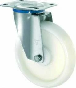 Edelstahl-Lenkrolle - Polypropylenrad - Rad-Ø 80 Bis 200 Mm - Bauhöhe 108 Bis 240 Mm - Tragkraft 130 Bis 270 Kg