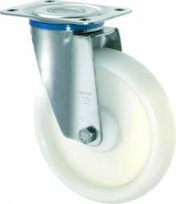 Edelstahl-Lenkrolle - Polypropylenrad - Rad-Ø 80 Bis 200 Mm - Bauhöhe 108 Bis 240 Mm - Tragkraft 130 Bis 270 Kg 3 Edelstahl-Lenkrolle - Polypropylenrad - Rad-Ø 80 Bis 200 Mm - Bauhöhe 108 Bis 240 Mm - Tragkraft 130 Bis 270 Kg