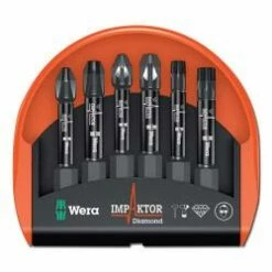 Bit-Sortiment Impaktor - 6-teilig - PH/PZ/TX - Diamant - Wera