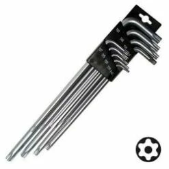 TS-Winkelschlüsselsatz 9-teilig - Mit Stirnlochbohrung