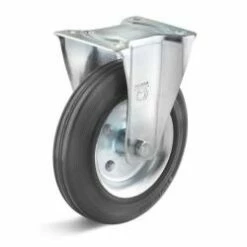 Bockrolle - Mit Vollgummirad - Rollenlager - Rad-Ø 125 Mm - Bauhöhe 155 Mm - Tragkraft 100 Kg