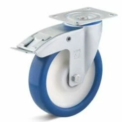 Apparate-Lenkrolle Mit Doppelstopp - Rad-Ø 80 Bis 250 Mm - Bauhöhe 100 Bis 290 Mm - Tragkraft 150 Bis 450 Kg