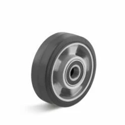 Elastik-Vollgummirad - Aluminiumfelge - Kugellager - Rad-Ø 125 Mm - Tragkraft 250 Kg