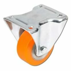 Schwerlast-Bockrolle - Polyurethanrad - Rad-Ø 80 Bis 200 Mm - Bauhöhe 108 Bis 245 Mm - Tragkraft 250 Bis 600 Kg