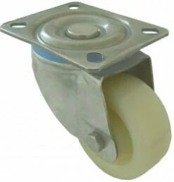 Edelstahl-Lenkrolle - Polyamidrad - Rad-Ø 80 Bis 150 Mm - Bauhöhe 108 Bis 195 Mm - Tragkraft 200 Bis 700 Kg