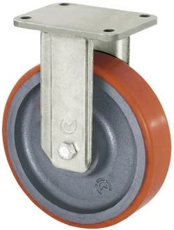 Schwerlast-Bockrolle - Polyurethanrad - Rad-Ø 100 Bis 300 Mm - Bauhöhe 150 Bis 355 Mm - Tragkraft 450 Bis 2100 Kg 3 Schwerlast-Bockrolle - Polyurethanrad - Rad-Ø 100 Bis 300 Mm - Bauhöhe 150 Bis 355 Mm - Tragkraft 450 Bis 2100 Kg