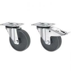 Lenkrolle - Polyamidrad - Elektr. Leitfähig - Rad-Ø 80 Bis 200 Mm - Bauhöhe 100 Bis 235 Mm - Tragkraft 150 Bis 350 Kg 3 Lenkrolle - Polyamidrad - Elektr. Leitfähig - Rad-Ø 80 Bis 200 Mm - Bauhöhe 100 Bis 235 Mm - Tragkraft 150 Bis 350 Kg