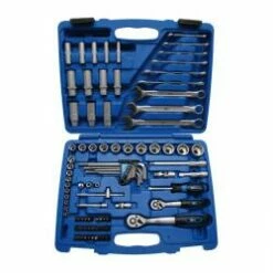 Steckschlüsselsatz - SW Zöllig - Antrieb 1/4"+3/8" - 92 Teilig - Material Chrom-