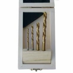 Bohrersatz HSS - 4-tlg. - Linksschneidend - Titan Nitriert - 3, 4, 6 U. 7 Mm