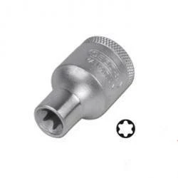 Restposten - Steckschlüssel-Einsatz 1/2" - "GEDORE" - Für Innen-TORX® - Größe E 14 - Länge 38 Mm - Ø 16,7 Mm - Preis Per Stück 3 Restposten - Steckschlüssel-Einsatz 1/2" - "GEDORE" - Für Innen-TORX® - Größe E 14 - Länge 38 Mm - Ø 16,7 Mm - Preis Per Stück