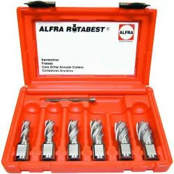 HSS Kernbohrer 6-er Set - ALFRA ROTABEST - Schnitttiefe 25 Mm - 12,0 Bis 22,0 Mm 3 HSS Kernbohrer 6-er Set - ALFRA ROTABEST - Schnitttiefe 25 Mm - 12,0 Bis 22,0 Mm