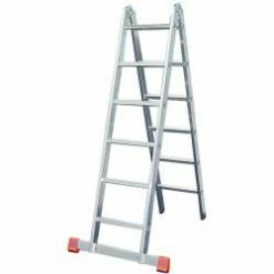 Gelenk-Doppelleiter "Trimatic" - Krause - 1,75 M Bis 4,70 M