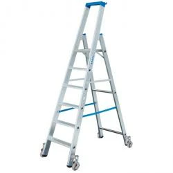 Stufen-Stehleiter "Stabilo" - Krause - Fahrbar - 0,70 M Bis 2,80 M Standhöhe 3 Stufen-Stehleiter "Stabilo" - Krause - Fahrbar - 0,70 M Bis 2,80 M Standhöhe
