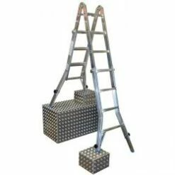 Gelenk-Teleskopleiter "Stabilo" - Krause - Mit 4 Holm Verlängerungen