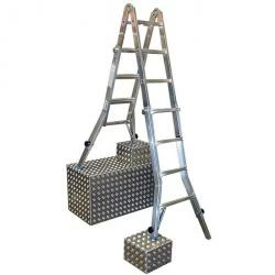 Gelenk-Teleskopleiter "Stabilo" - Krause - Mit 4 Holm Verlängerungen 3 Gelenk-Teleskopleiter "Stabilo" - Krause - Mit 4 Holm Verlängerungen