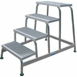 Montagetritt Mit Gitterroststufen - Krause - 0,20 M Bis 1,00 M Höhe