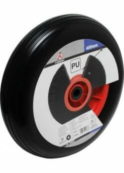 Polyurethanrad - Schlauch- Und Luftfreier Reifen - Rot/schwarz - Rad-Ø 400 Mm - Tragkraft Bis 150 Kg