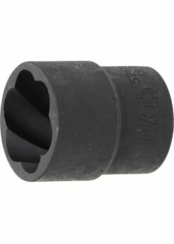 Spezial-Steckschlüssel-Einsatz / Schraubenausdreher - Antrieb Innenvierkant 12,5 Mm - SW 21 Mm