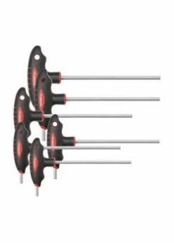 GEDORE Red 2K-T-Griff-Winkelschraubendreher-Satz - Innen-6-kant - 6-teilig