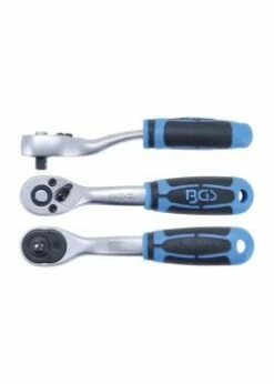 Umschaltknarre - Feinverzahnt - Gekröpfte Ausführung - Außenvierkant 6,3 Mm (1/4") Bis 12,5 Mm (1/2")