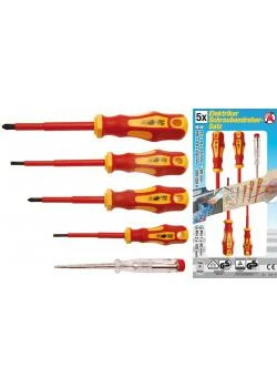 VDE Elektriker Schraubendreher Satz - 5-tlg. 3 VDE Elektriker Schraubendreher Satz - 5-tlg.