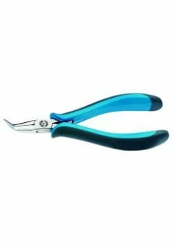 Elektronik-Spitzzange - 140 Mm - 45° Gewinkelt - Schlanke Backen - Feiner Querhieb - ESD