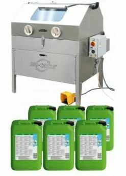 HP Vigo - Waschkabine - Start-Up-Paket Mit 6 Kanistern á 20 Liter Bio-Circle L EVO Reiniger - Reinigerbasis Wässrig-alkalisch