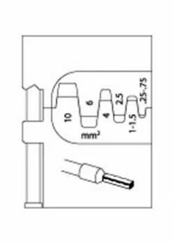 Modul-Einsatz - Für Aderendhülsen - 0,25-10mm²