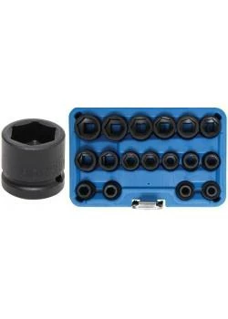 Kraft-Steckschlüssel-Einsätze - Antrieb 12,5 Mm (1/2") - Extra Flach - 17-tlg. 3 Kraft-Steckschlüssel-Einsätze - Antrieb 12,5 Mm (1/2") - Extra Flach - 17-tlg.