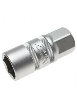 Zündkerzen-Einsatz - 21 Mm - Mit Magnet - Antrieb- 1/2" Außen 6-Kant 3 Zündkerzen-Einsatz - 21 Mm - Mit Magnet - Antrieb- 1/2" Außen 6-Kant