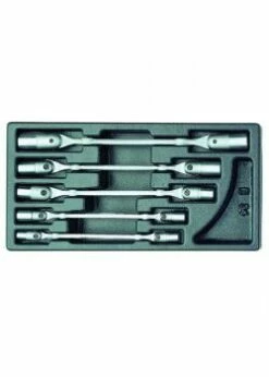 Doppel-Gelenkschlüssel-Satz - In 1/3 ES-Modul - 8x9 Bis 16x17 Mm - Gewicht 1,272 Kg