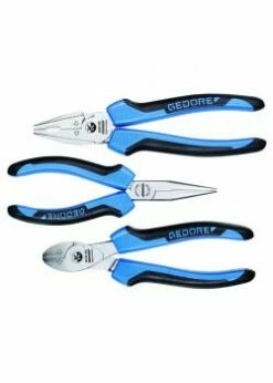 Zangen-Satz - 3-teilig - Praktische Satzzusammenstellung - 2-Komponenten-Griffhüllen