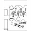Modul-Einsatz - Für Flachsteckhülsen - 2.8/110 - 0,1- 1mm² -Heimwerkzeuge Verkauf d607ba64d196eb826f79919ef473b276 g