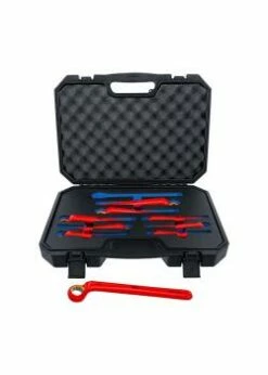 VDE-Ringschlüssel-Satz - Tief Gekröpft - Schlüsselweite 10 Bis 24 Mm - 10-tlg.