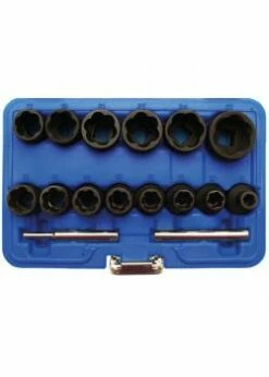 Steckschlüsseleinsätze - Spezialausführung - 8 Mm-27 Mm - 1/2" Antrieb - 16-tlg.