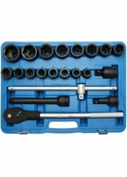 Kraft-Steckschlüsselsatz - 20 Mm 3/4 " Antrieb - CRO-MO-Stahl - 21-tlg.