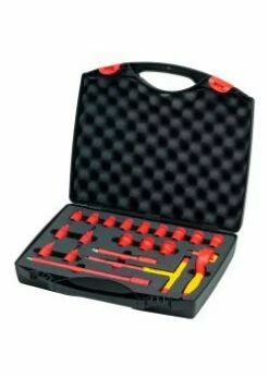 Ratschenschlüssel Set - Isoliert - 20-teilig - Ø Vierkant 3/8 " - In Koffer