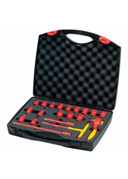 Ratschenschlüssel Set - Isoliert - 20-teilig - Ø Vierkant 3/8 " - In Koffer 3 Ratschenschlüssel Set - Isoliert - 20-teilig - Ø Vierkant 3/8 " - In Koffer