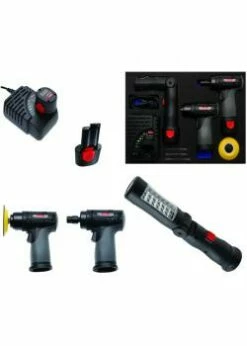 Akku Polier-und Schleifset - Inkl. 2 Akkus - 34 Nm Bis 62 Nm - 8-tlg.