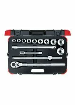 GEDORE Red Steckschlüssel-Satz - Chrom-Vanadium-Stahl - 3/4 Zoll - 14-teilig